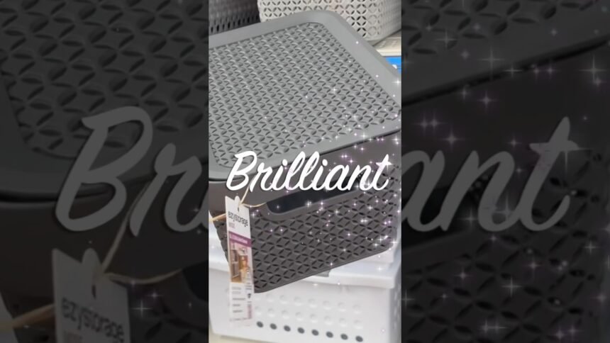 Brilliant DIY Hack using a Dollar Tree Storage Basket with a led. #diy #dollartree #home #nsale