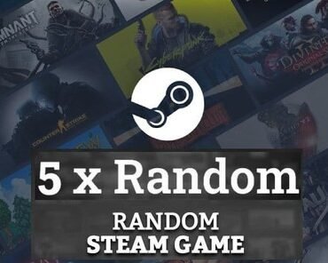 5x Random Steam Keys [PC, Region Free]