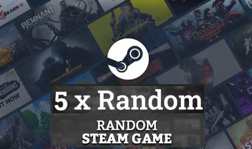 5x Random Steam Keys [PC, Region Free]