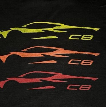 Corvette Flag Shirt for Men ZR1 Z06 Stingray Muscle Car Gift Enthusiast Graphic