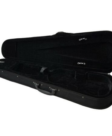 New Popular 4/4 Cloth Fluff Triangle Shape Black Violin Case