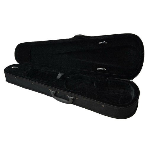 New Popular 4/4 Cloth Fluff Triangle Shape Black Violin Case