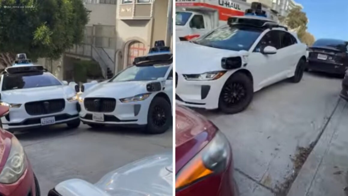 Waymo self-driving cars in ‘standoff’ cause traffic jam in San Francisco, video shows