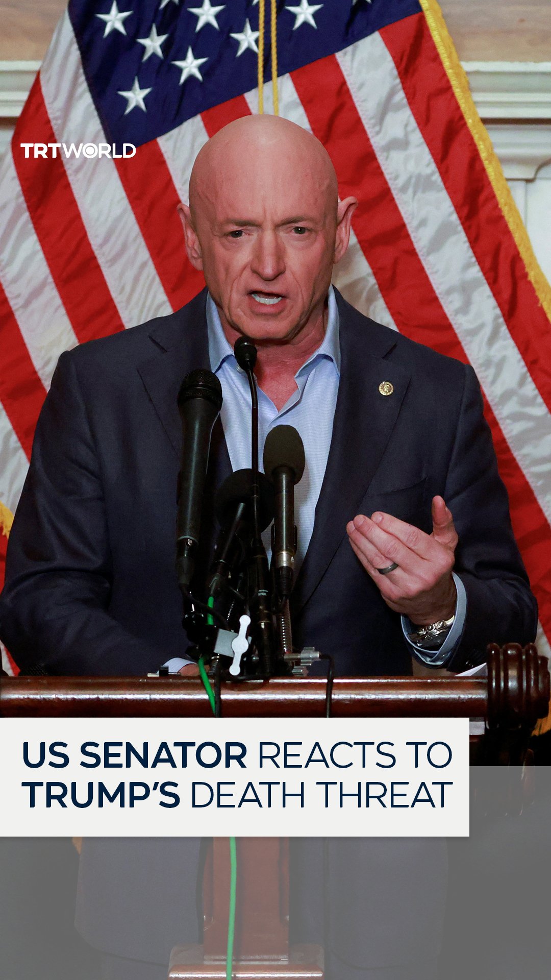 “President Trump is trying to silence me, threatening to kill me for saying what is true” Arizona Senator Mark Kelly on Monday (December 1) said death threats against him had increased as he renewed his critique of President Trump amid threats by the White House to recall Kelly to active Navy duty to prosecute him under military law for urging troops to disobey illegal orders. Kelly and five other Democratic lawmakers with military or intelligence backgrounds posted videos about disobeying illegal orders that Trump called “dangerous” and “seditious.” The FBI and the Department of Defense are investigating. Some legal experts are raising questions about the Pentagon’s investigation of Kelly, saying the Pentagon is misreading military law to go after Kelly as a retired Navy fighter pilot. Others say Kelly can’t be prosecuted as a member of Congress. Shortly after the controversial video went viral, Trump accused Kelly and the five other Democratic lawmakers in the video of sedition “punishable by DEATH.”