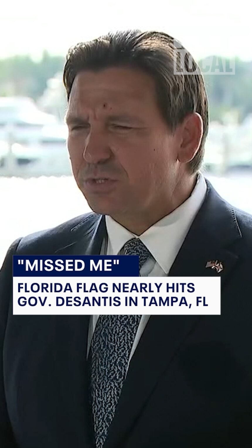 "Missed Me." | Florida Gov. Ron DeSantis was interrupted mid-presser in Tampa when a …