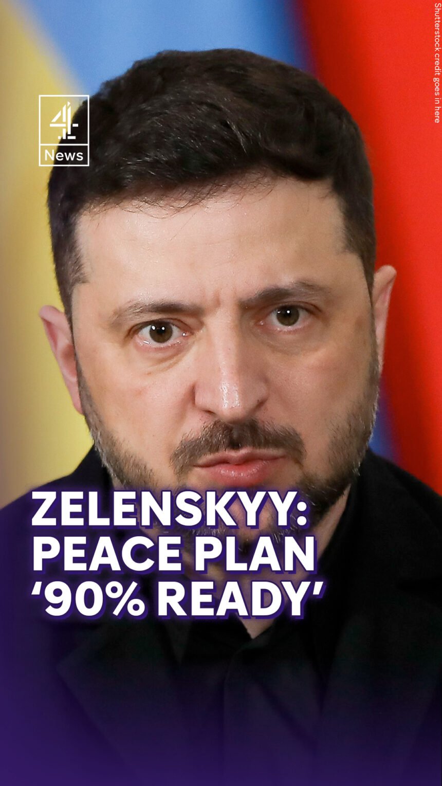The Ukrainian president Volodymyr Zelenskyy says he plans to meet President Trump at his Mar-a-Lago residence in Florida on Sunday to discuss a possible US plan to end the war. Mr. Zelenskyy said he had already held talks with the NATO chief and other allies to co-ordinate positions before meeting Mr Trump. #Ukraine #US #Channel4News