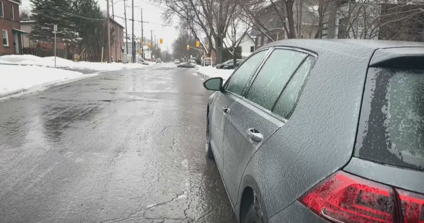 Environment Canada issues orange warning for freezing rain in Ottawa late Sunday
