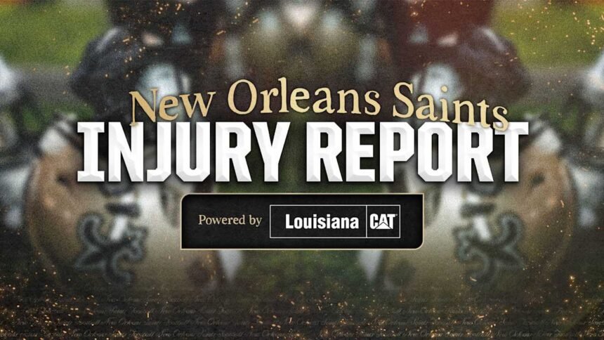 Saints Wednesday Injury Report: 2025 Week 17 vs. Tennessee Titans