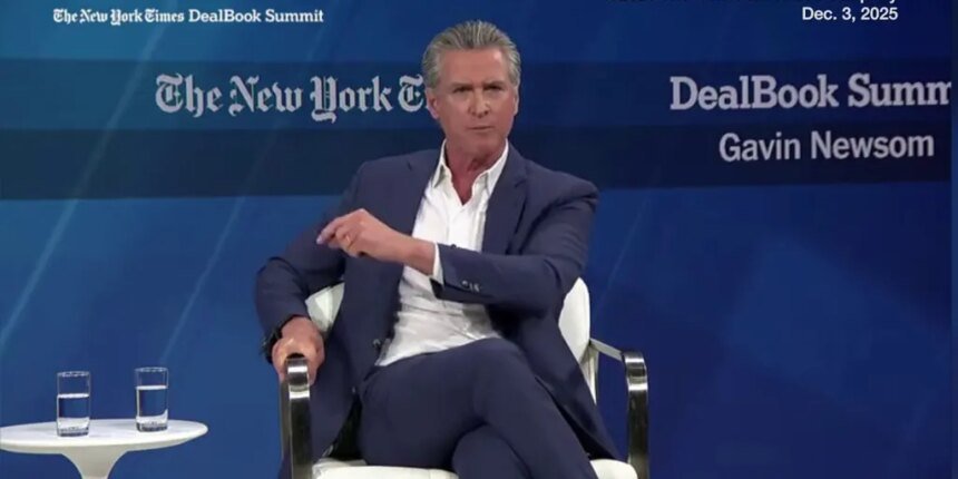 Gavin Newsom defends press team's troll tweeting Trump | Fox News Video