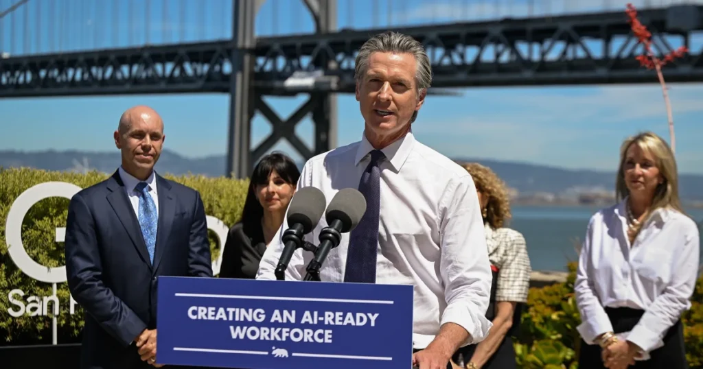 Gavin Newsom walks a fine line on tech’s Trump ties: 'It’s very situational'