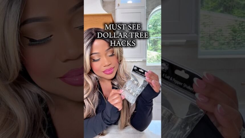 5 NEW Dollar Tree hacks 🤭 #DIY #fall #organization #momlife #hacks #dollartreediy #diycenterpiece