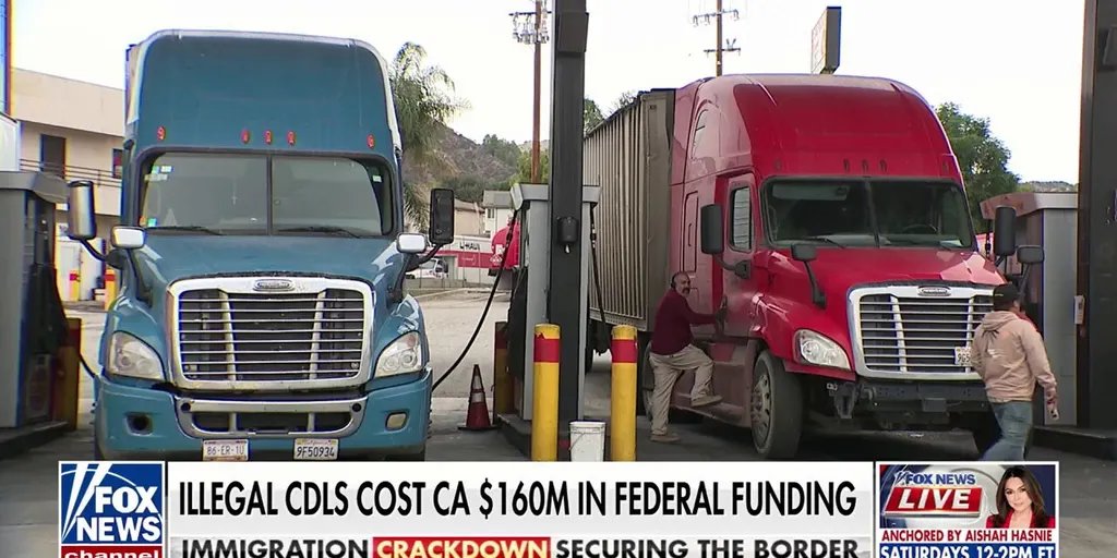 Trump admin revokes $160 million from California over illegal CDLs | Fox News Video