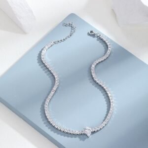 Cubic Zirconia Drop Decor Necklace for Women Jewelry for Women Gift for Her