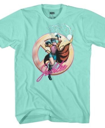 Marvel X-Men Crew Neck Unisex Adult Tees for Men & Women Jubilee Sparks Comics