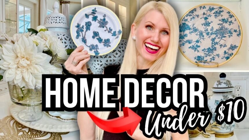 HIGH-END *DIY HOME DECOR* UNDER $10! + EASY KITCHEN MAKEOVER!