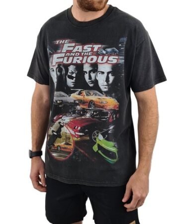 REMAKE Fast And Furious 90s black short sleeve T shirt gift tee NH13274