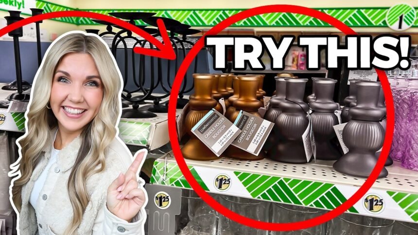 You’ll never pass up these Dollar Tree candle holders after this!