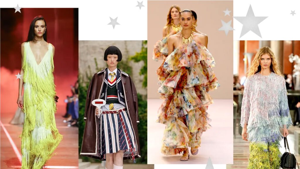 Bold colours, tassels and loud luxury