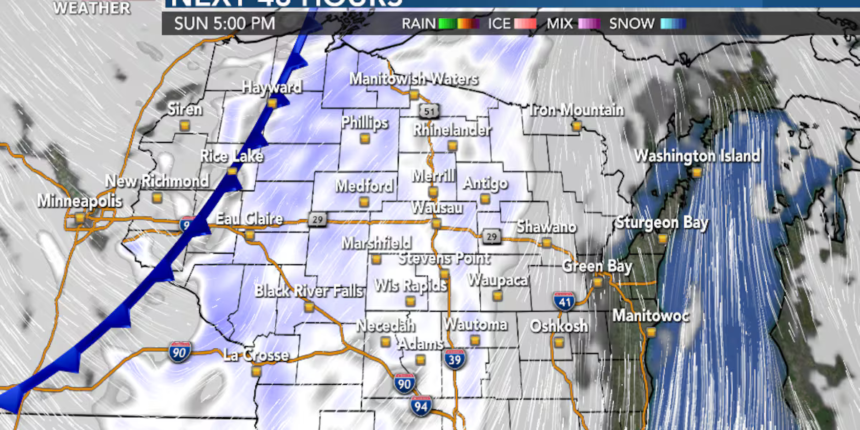 Staying chilly with a risk of snow showers and some travel impacts on Sunday