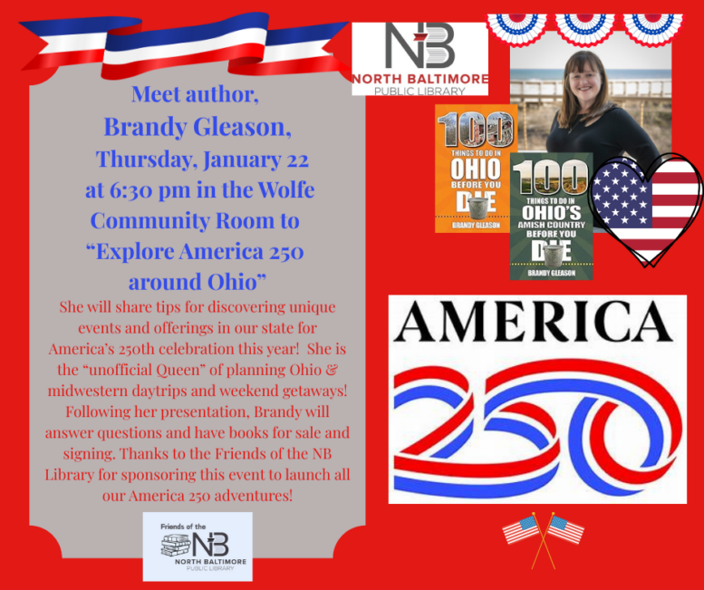 Ohio travel author to visit North Baltimore Public Library – BG Independent News