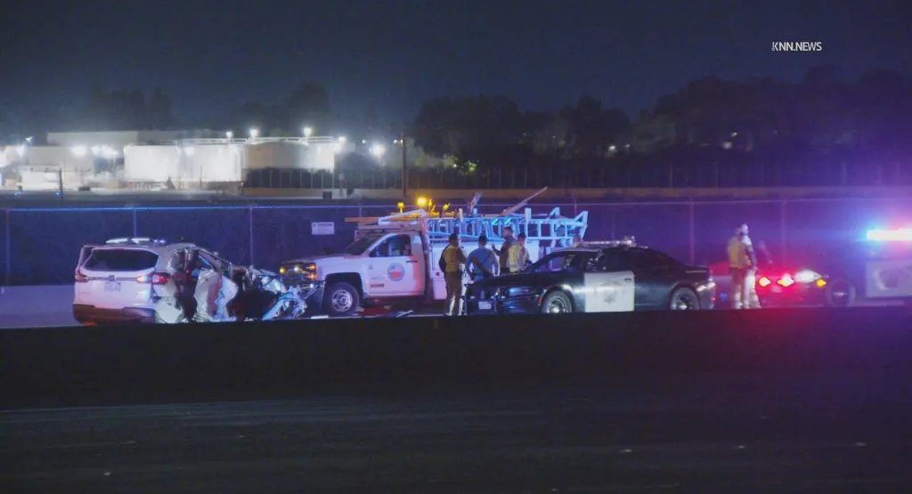 SUV enters closed lanes on 405 Freeway in Irvine, crashing and killing passenger – Orange County Register