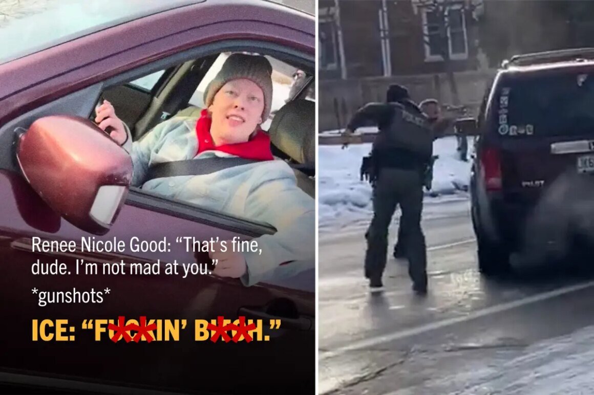 Renee-comp-1.jpg ‘Reckless’ Democrats blasted for posting skewed portrayal of Renee Nicole Good’s fatal shooting by ICE agent