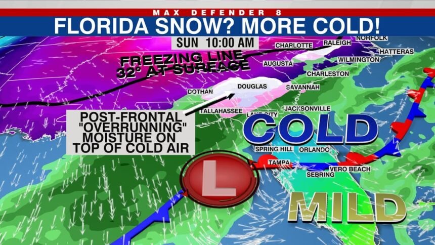 SNOW IN FLORIDA? Some forecast models are showing snow on Sunday for parts of … – Facebook