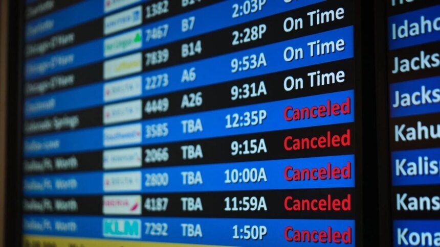 Winter storm impacts sunny South Florida airports, causing mass flight cancellations