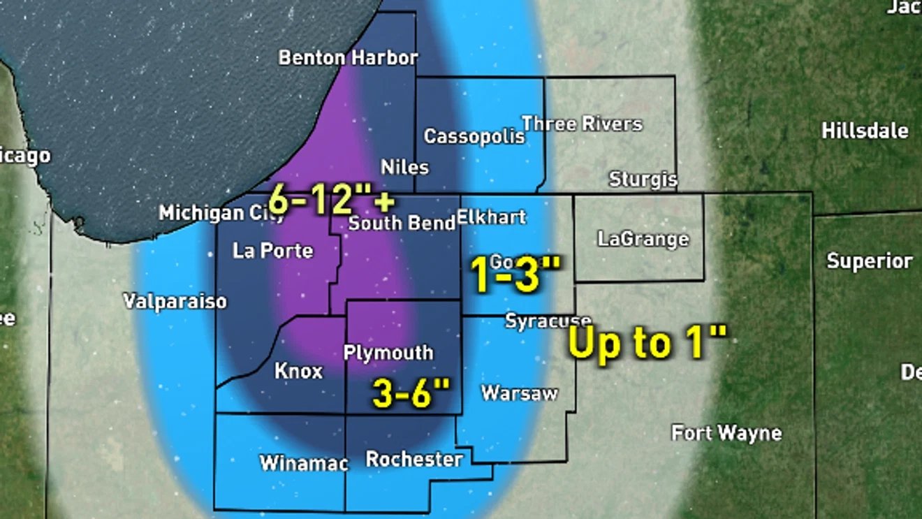 Heavy lake effect snow, gusty winds cause treacherous travel Wednesday