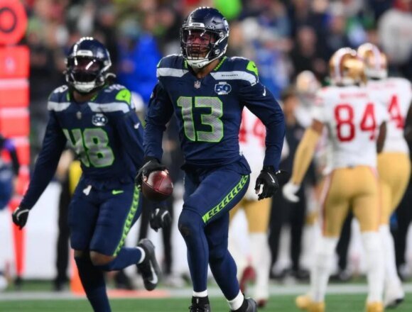 ernest-jones-seattle-seahawks-imagn-images.jpg 2026 NFL conference championship game picks, AI-generated score predictions, bets