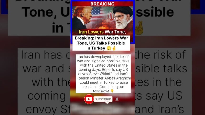 Big Update: Iran-US Talks in Turkey? Tension Easing? 🤯 #uspolitics #breakingnews