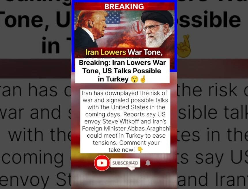 Big Update: Iran-US Talks in Turkey? Tension Easing? 🤯 #uspolitics #breakingnews