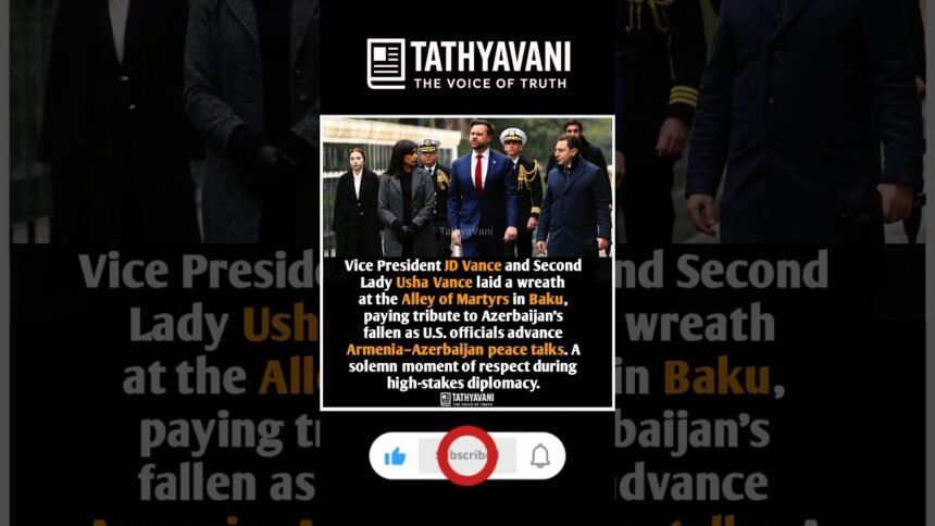 Vance Honors Azerbaijan’s Fallen in Baku #jdvance #uspolitics #diplomacy #azerbaijan