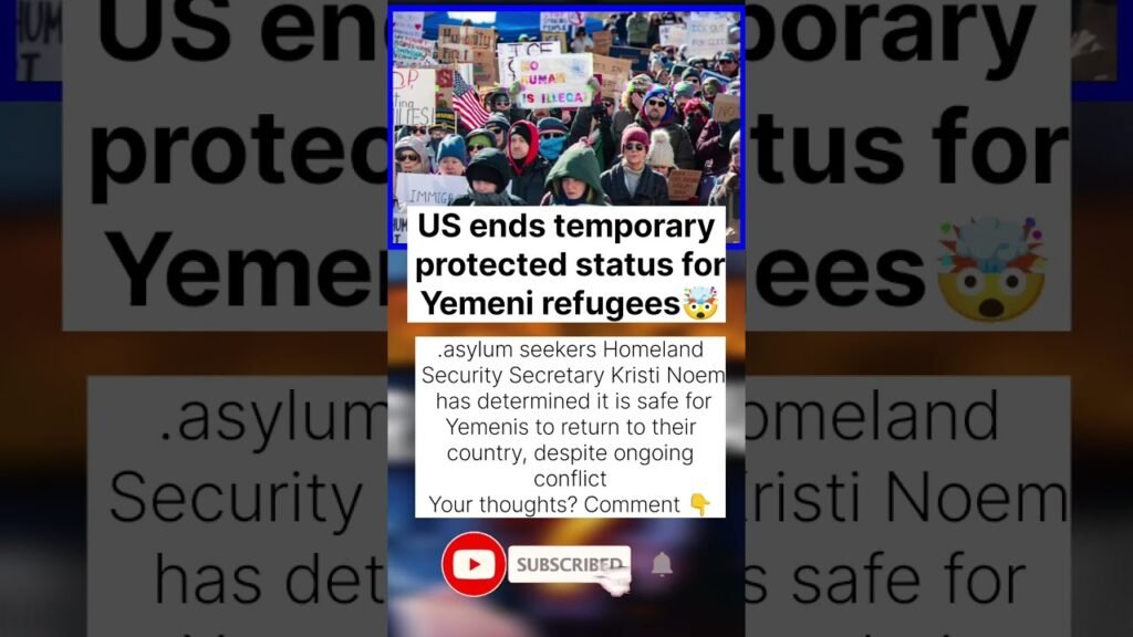 US Ends Protection for Yemen Refugees — War Still Ongoing #uspolitics #trump