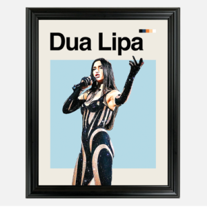 Dua Lipa Sports Art Framed Photo by Thomas Maxwell