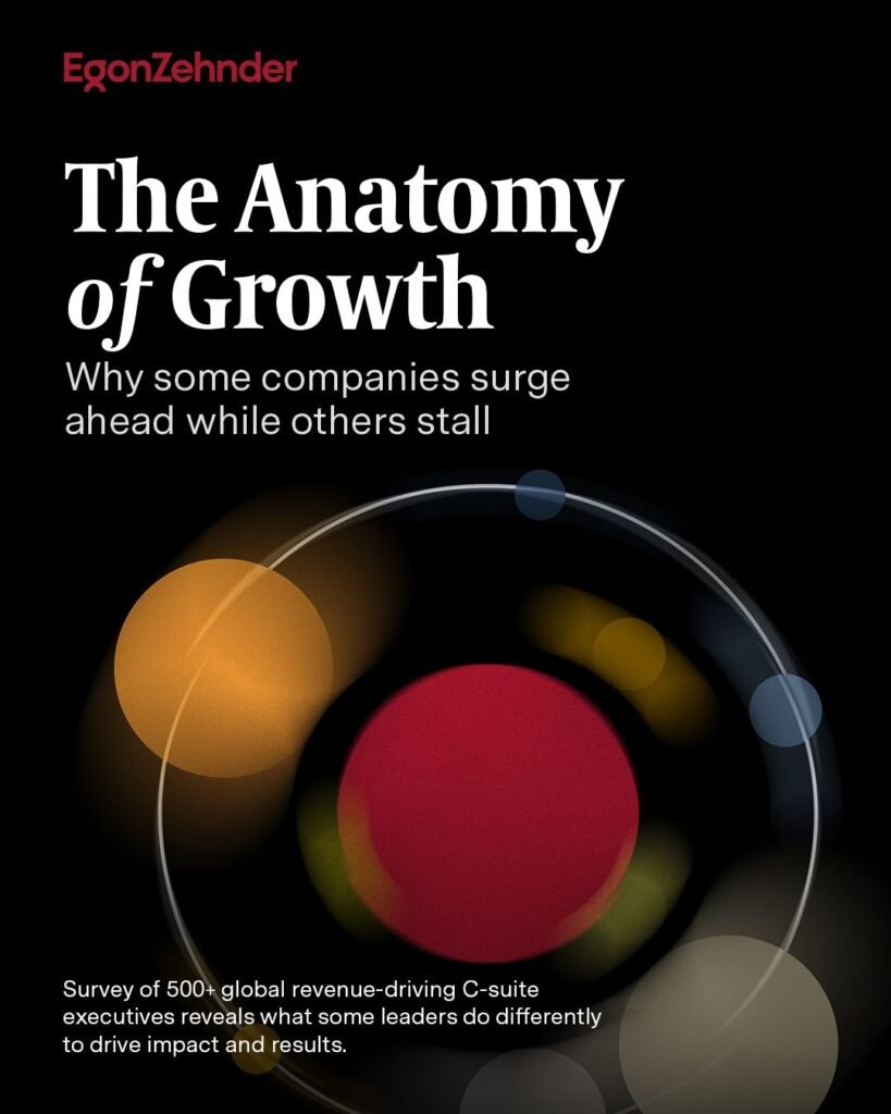 In today’s environment, growth is every leader’s mandate. Egon Zehnder’s new global study, The Anatomy of Growth, underscores a pattern we see consistently in our work with CEOs and senior teams: the…