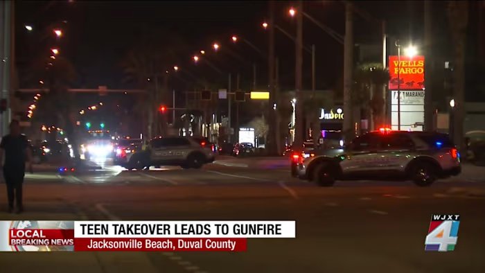 Jacksonville Beach Police say 3 adults, 1 juvenile shot during ‘takeover’ event