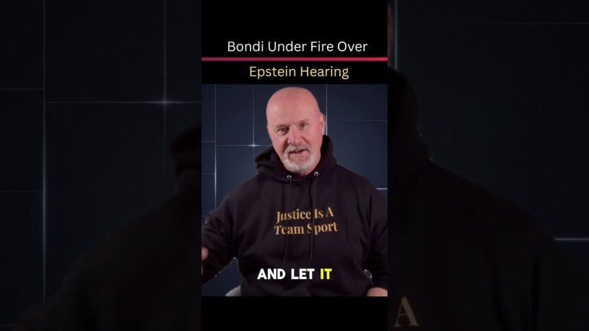 Bondi Under Fire Over Epstein Hearing #breakingnews  #latestnews  #uspolitics