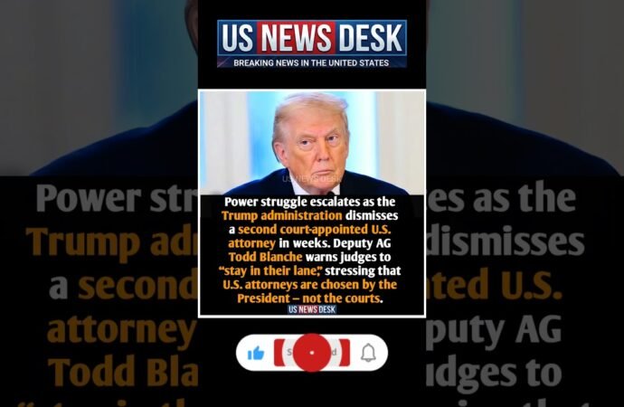 DOJ Fires Court-Appointed US Attorney #doj #trumpadministration #usattorney #uspolitics #usnews