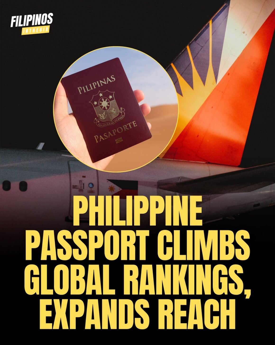 629765064_18013689659824479_309440059223404984_n.jpg Big travel news for Filipino explorers! According to Gulf News, the Philippine passport has climbed to 66th globally in the latest mobility rankings, up two spots since January 2026. 📈 Holders can now visit 77 destinations without a prior visa, according to the Passport Index — with more options unlocked for work and leisure. #Filipinosinthe6ix