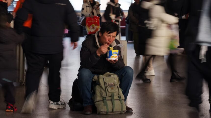China’s Lunar New Year travel rush begins with record 9.5 billion trips expected