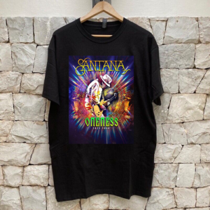 Santana Oneness Tour GIFT FOR FAN T SHIRT FULL SIZE S-5XL