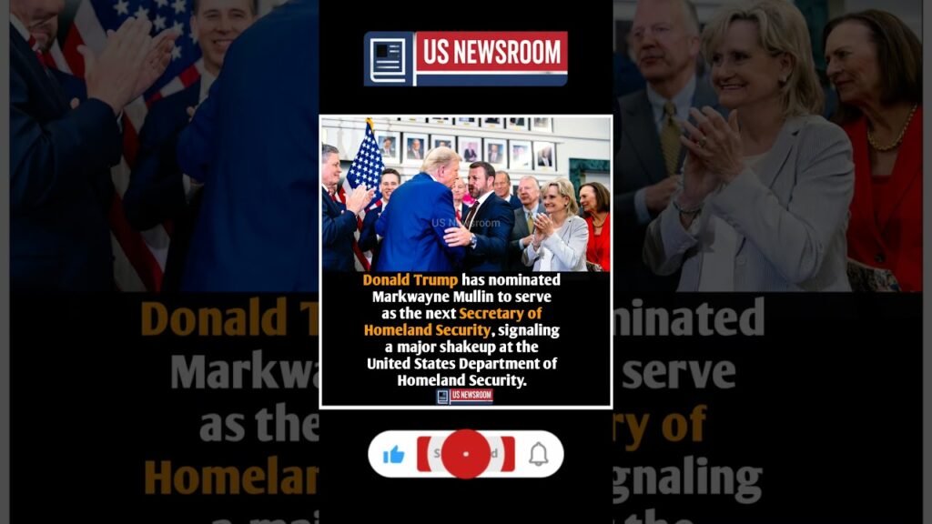 NEW SHERIFF IN TOWN: MULLIN TAPPED FOR DHS #uspolitics #dhs #trump #homelandsecurity #washingtondc