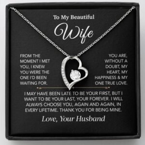 To My Wife Necklace, Christmas Gifts For Women, Anniversary Gift For Wife