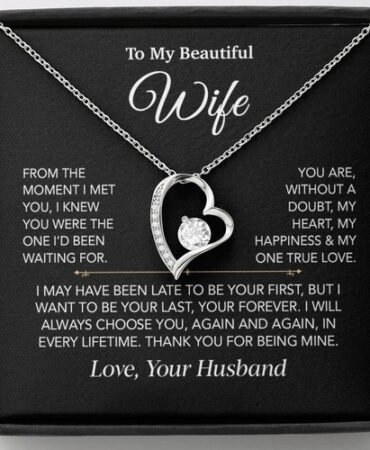 To My Wife Necklace, Christmas Gifts For Women, Anniversary Gift For Wife