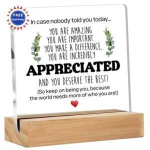 Inspirational Gift Ideas - Thank You Gifts for Women Men Friends Appreciation