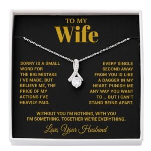 To My Wife Necklace, Christmas Gifts For Women, Anniversary Gift For Wife
