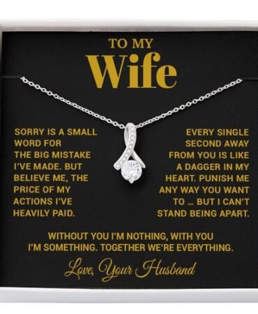 To My Wife Necklace, Christmas Gifts For Women, Anniversary Gift For Wife