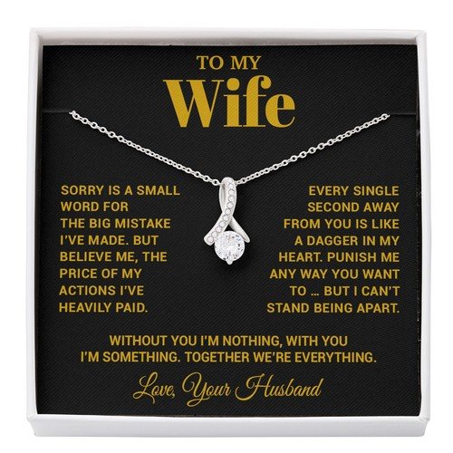 To My Wife Necklace, Christmas Gifts For Women, Anniversary Gift For Wife