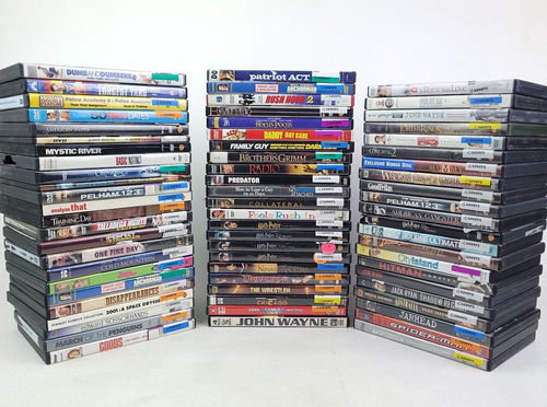 60+ DVD Lot – Popular Movies in Mixed Genres – Gently Used & Great Value